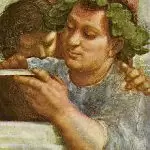 Épicure sur l'École d'Athènes de Raphaël