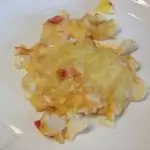 Gratin de colin sur polenta